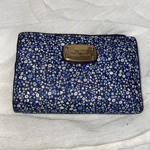Michael Kors Blue Floral Wallet
